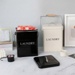 Household Laundry Bin Organizer with , Modern 5-Liter Metal Storage Can for Kitchen in Farmhouse