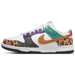 Nike Dunk Low SE Safari Mix Naiste Tennised Valge Pesu-Teal Elektro-Lilla DN3866-100 35.5