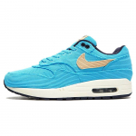 Nike Air Max 1 Premium Baltic Blue Samet Unisex Tossud Sesame Gridiron Sail FB8915-400 36.5