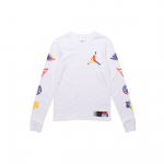 Jordan Logotr&uuml;kiga &uuml;mar kaelusega pusa meestele Valge DA6763-100 XXXL