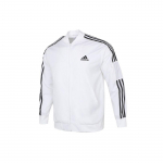 Adidas triibuline treeningjakk logoga Meeste jakid Valge H14635 XXL