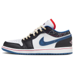 Air Jordan 1 Low SE Industrial Blue Sashiko Meeste Tossud Valge Must Siren-Punane FV3622-141 47.5