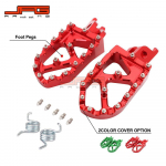 CNC alumiiniumsulamist pikendatud jalatoed CR/CRF/125/250/500/230/450R maastikuratasatele punane