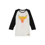 Under Armour Project Rock Johnson Bsr Bulls Kirjatr&uuml;kiga &Uuml;mmarguse Kaelusega Kolmveerand Varrukaga T-s&auml;rk Meeste &Uuml;laosad Agate-White 1361740-112 XXL