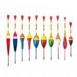 10 tk/partii kalastusujukite komplekt Poi Bobber kalastuskepi ujukid Fluctuate Mix Size Color Flotador Kalatarvikute jaoks mitmev&auml;rviline