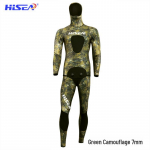 7mm Camouflage Vabasukeldumise M&auml;rgkost&uuml;&uuml;m: Soe, pikkade varrukatega, kaheosaline s&uuml;vavee jaoks XXXL