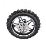 Mustuseratas Tagaratta Kummist Metallist 2.5‑10 Ketiratta Laagriga Velje Rehvi Komplekt Mini Pit Bike'i jaoks