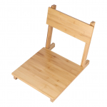 Tatami tool Sile poleeritud Kallutatav seljatugi Phyllostachys Pubescens Jaapani toatool Silver