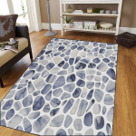 Uus Suure Kivimustriga V&auml;li-vaip Libisemiskindel Matt Terrassile Aeda RV-matkamiseks Vastupidav Pol&uuml;ester Sise-V&auml;lis P&uuml;hadekoratsioon 120*160cm