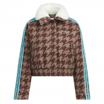 Adidas Originals FW25 Houndstooth Soe Triibuline Spordikottonjakk Naiste Jakk KA9732 S