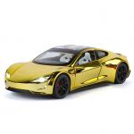 1/24 Tesla Roadster Sulamist Elektriauto Mudel Die-cast Metall Uue Energia S&otilde;idukid Autode Mudel Heli Valguse Simulatsioon Laste M&auml;nguasjad Kingitus kuldne