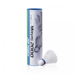 YONEX Mavis 2000P sulgpalli sulgpallid Looduslik pakend KESKMINE temperatuuridele vahel (Nailon + Kork), 6, (Sobib 12-23&deg;C), M-2000P
