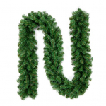 270CM J&otilde;ulud Kunstlik M&auml;nnik&auml;bidest ja Punastest Marjadest LED-valgustusega Vanik S&auml;ravad Kunstlikud M&auml;nnin&otilde;elad Rotangist Mantel Kamin Veranda Riippunistus No Light