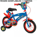 Velo enfant - Spiderman - 12 pouces - gar&ccedil;on - 3 &agrave; 5 ans - Stabilisateur - NEW punane