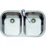 &Eacute;vier - Teka - Stylo 2C - Inox - 2 Bacs - Rectangulaire