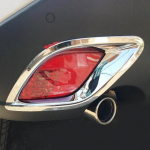 1 Pair Bumper Car Rear Tail Lights Fog light Chrome Garnish Lamp Shade Frame Trim Cover For Mazda Cx-5 Cx5 2013 2014