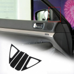 Glossy Piano Black Inner Door A-pillar speaker sticker For Infiniti G25 G35 G37