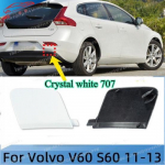 Crystal white for Volvo V40 2012 2013 2014 - Rear Bumper Tow Hook Eye Cover
