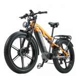 RANDRIDE Electric Bike 1000W*2 Motor 26*4.0-inch Fat Tires Hydraulic Brake Shimano 7-Speed electric fat bike YX80M-2 26 oranž