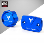 Motorcycle Accessories Front & Rear brake Fluid Cylinder Master Reservoir Cover Cap For Yamaha MT03 MT 03 2018 rear grey