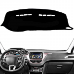 Peugeot 208 2008 2013-2015 2016 2017 2018 jaoks Auto Armatuurlaua Kate Matt Padi Dashmat P&auml;ikesekaitse Armatuuri Kaitse Vaip Tarvikud Black(Black Edge)