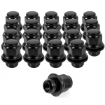20 pcs Toyota Lug Nuts M12x1.5 13/16 21mm Hex 1.46x1.18 inch. Black Lug Nuts Compatible with Toyota Lexus Scion Isuzu M12x1.5