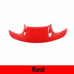 ABS Carbon Fiber/Red For Chevrolet Corvette C7 2014- Car Steering Wheel Cover Trim Sticker interior Car accessory punane