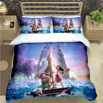 Moodne Prindiga Moana Voodipesukomplekt Vooditarvete Komplekt Tekikoti Komplekt Tekikoti Komplekt Laste S&uuml;nnip&auml;evakingitus EU Single(135*200cm)3pcs
