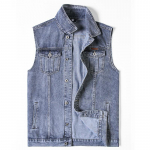 Vintage meeste varrukateta teksajakk Western Style Jean Jacket Tucker vest 7XL hall