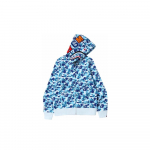 T&otilde;mblukuga dressipluus Bape ABC Camo Shark SS23 Sinine EU XXL