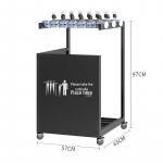 Lukustatav kaubanduslik vihmavarjuhoidja