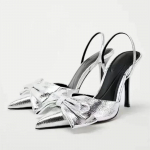 Elegantne Lihvitud Sat&auml;&auml;nist Rihmaga Seljatoeta Kontsad Naiste Mood Terava Otsaga Stilettosandalid Luksuslikud Peokleitideks Disainersaapad Zapatos Mujer 35