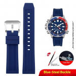 Universaalne spordirakendusest silikoonist kellatarvikud Citizen Promaster seeriale CC3060-10 BJ2167 Kummist kellarihm 22mm Pandlaga rihm 22mm