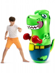 Joyfy 47-tolline t&auml;ispuhutav T-Rexi dinosaurus poksikott lastele, kingitus, p&otilde;rkava toime ja l&ouml;&ouml;gim&auml;nguasjaga