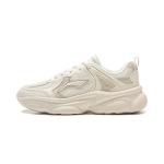 Li Ning Milk Coconut Cushioning Slip Resistant Abrasion Resistant Support Lightweight Low top Chunky Sneakers Women's AGCV404-1 36