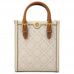 Tory Burch T Monogram &Uuml;le&uuml;ldine Tr&uuml;kk Eemaldatav &Otilde;larihm Žakaar V&auml;ike Lehma Nahast Totes Ostukott Crossbody &Otilde;lakott K&auml;ekott Mini 150217-254 Basic Set (Bag+Dust Bag)