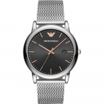 Emporio Armani Luigi Must Roostevabast Terasest K&auml;ev&otilde;ruga Kvartsmeeste K&auml;ekell AR11272 must