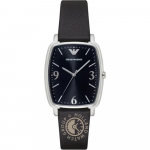 Emporio Armani Ajalooline Kollektsioon Must Nahast Meeste Kvartsikell AR2490 must