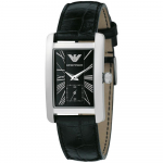 Emporio Armani Must Nahast Naiste Kvartsikell AR0144 must