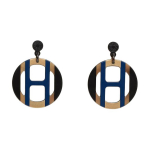 Herm&egrave;s H Equipe &Otilde;&otilde;nes Disain Lakitud Nurga K&otilde;rvar&otilde;ngad Naiste k&otilde;rvar&otilde;ngad Sinine H057086FL25 Box+Shopping Bag