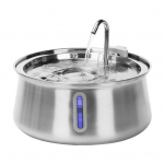 Kassiveeallikas roostevabast terasest automaatne veeallikas mitmekordse filtreerimisega 4L/135oz Vaikne koeraveeallikas veetaseme aknaga USB 4l