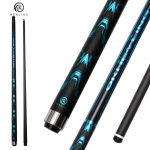 OKHEALING S&uuml;sinikkiust Piljardikepi Pulk Madala Deflektsiooniga Billardi Kepi 11,8 mm Otsik, Radiaalne Pin-liigend 147cm/58inch Pikkus 19oz Kaal, M&auml;ngukepi sinine