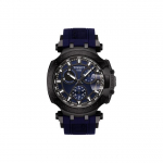 Tissot Racing Series Kvartsmehhanismiga 100M Veekindel Kell 43mm Sinine sihveralune Roostevabast terasest korpus Kummirihm Meeste kellad T115.417.37.041.00 Regular Watch Box,Blue Dial