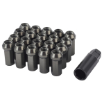 20 tk 45 mm pikkusega auto ratta mutrid kuuskant 22 mm M12*1.25 M12*1.5 rattamutrid JDM tarvikud alumiinium kooniline iste M12x1.25 punane