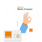 Ette makstud SIM-kaart - Orange - 150 GB andmeid - Kolmekordne formaat - Piiramatu helistamine - Piiramatu SMS