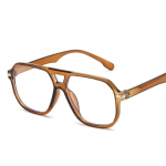 Retro Suure Raamiga Naiste Ruudukujulised M&uuml;oopia Prillid Kahe Tala Must Lahe Meeste Lugemisprillid &Uuml;hest T&uuml;kist Disaineri Piloodi P&auml;ikeseprillid Original Lenses