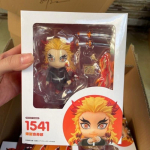Vastupidav 10cm Demon Slayer Kyojuro Rengoku Leegisammas #1541 Tegevuskuju N&auml;gu Vahetatav Liigutatav Karbis Anime Kogutav Kuju
