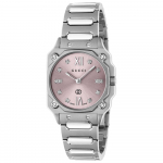 Gucci YA166501 G-Flat Roosa sihverplaadiga naiste k&auml;ekell 30 mm h&otilde;be