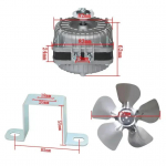 25W 35W 40W 60W 75W 100W mootor k&uuml;lmkapi jahutamiseks ja kondenseerimiseks kasutamiseks s&uuml;gavk&uuml;lmiku kondensaatori ventilaatori mootor 35W