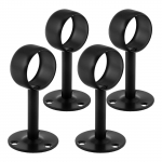 4 tk 32 mm kapikapi toru tugiklamber, must roostevabast terasest laekinnitus toruklamber hoidjad, Kapi kardina du&scaron;iruumi jaoks fits 32mm tubes